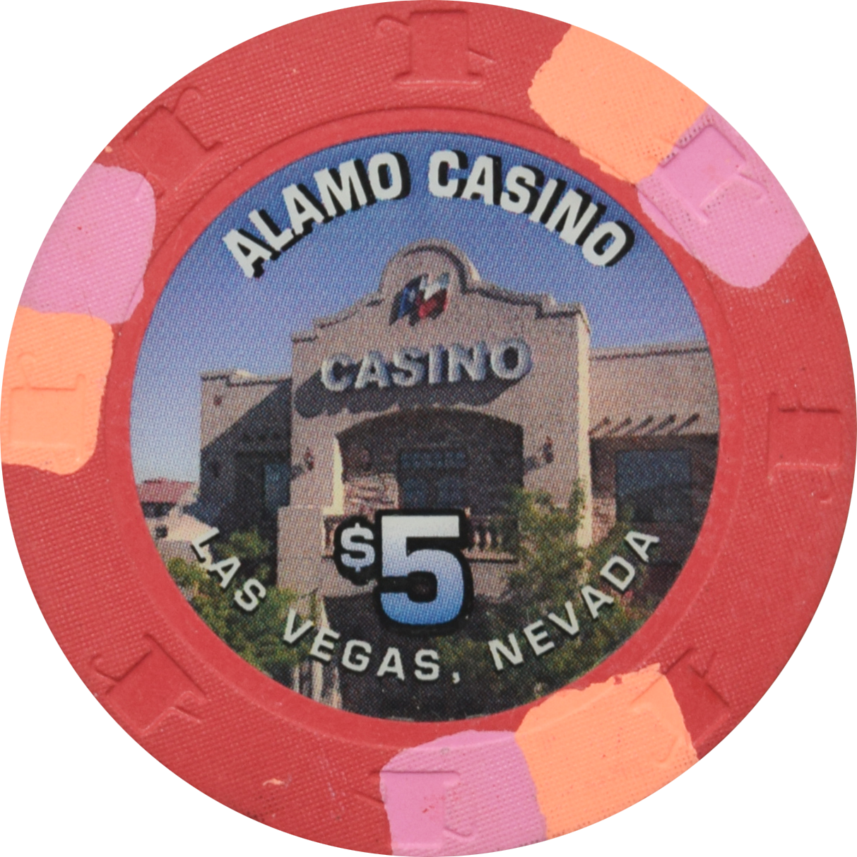 Alamo Casino Las Vegas Nevada $5 Chip 2011