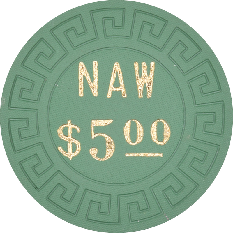 Nevada Club Casino Carlin Nevada $5 Chip 1970s