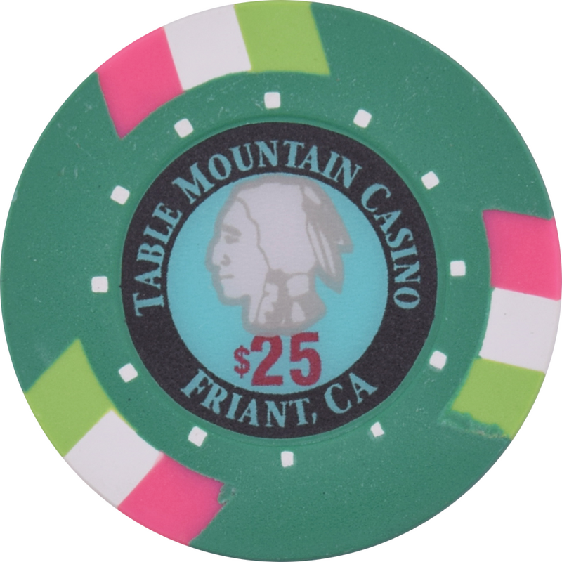 Table Mountain Casino Resort Friant California $25 Sample Chip