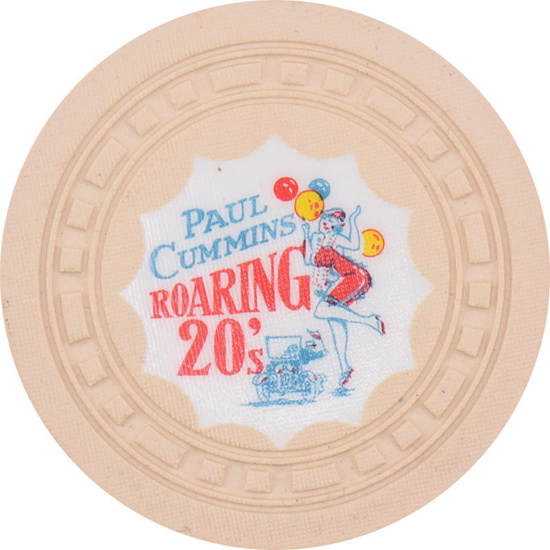 Paul Cummins Roaring 20's Card Room Seattle Washington $1 Chip 1962