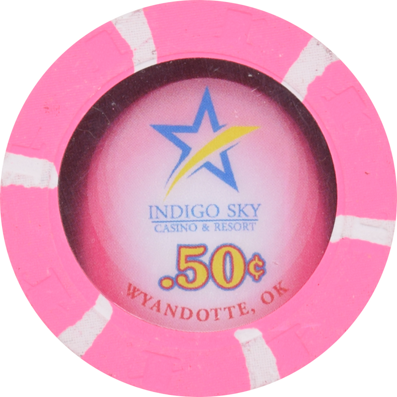 Indigo Sky Casino Wyandotte Oklahoma 50 Cent Chip 2023