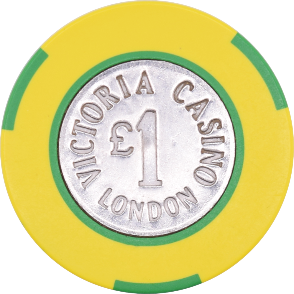 Victoria Casino (Sporting Club) London United Kingdom £1 Chip