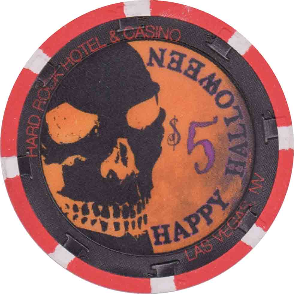 Hard Rock Casino Las Vegas Nevada $5 Halloween Chip 2008