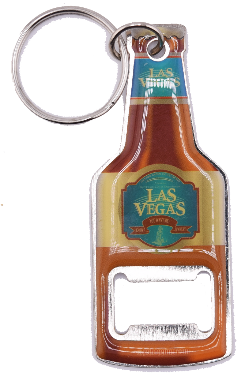 Las Vegas You Know You Want Me Bottle Opener Key Ring