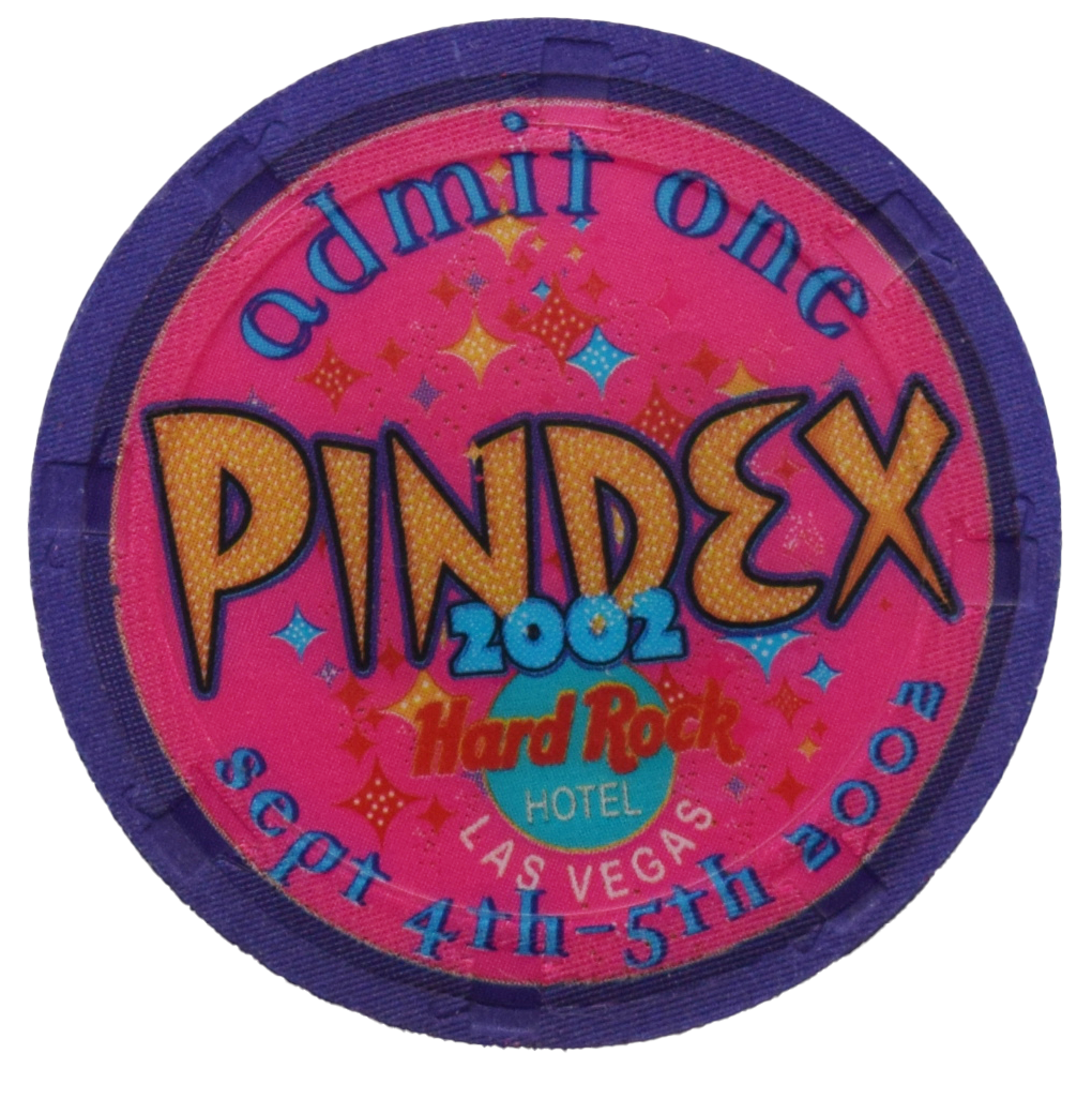 Hard Rock Hotel Pindex 2002 NCV Chip Las Vegas Nevada Purple