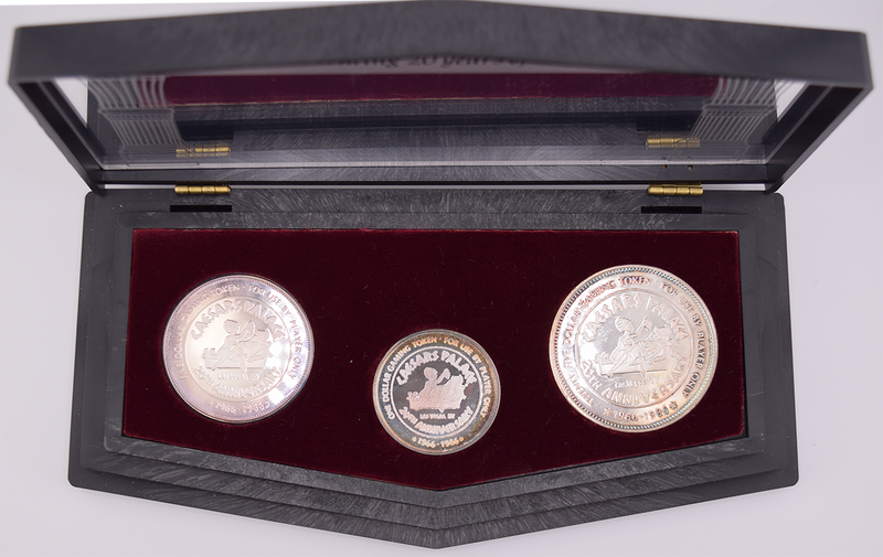 Caesars Palace Casino Las Vegas Nevada $25 Anniversary Token Case