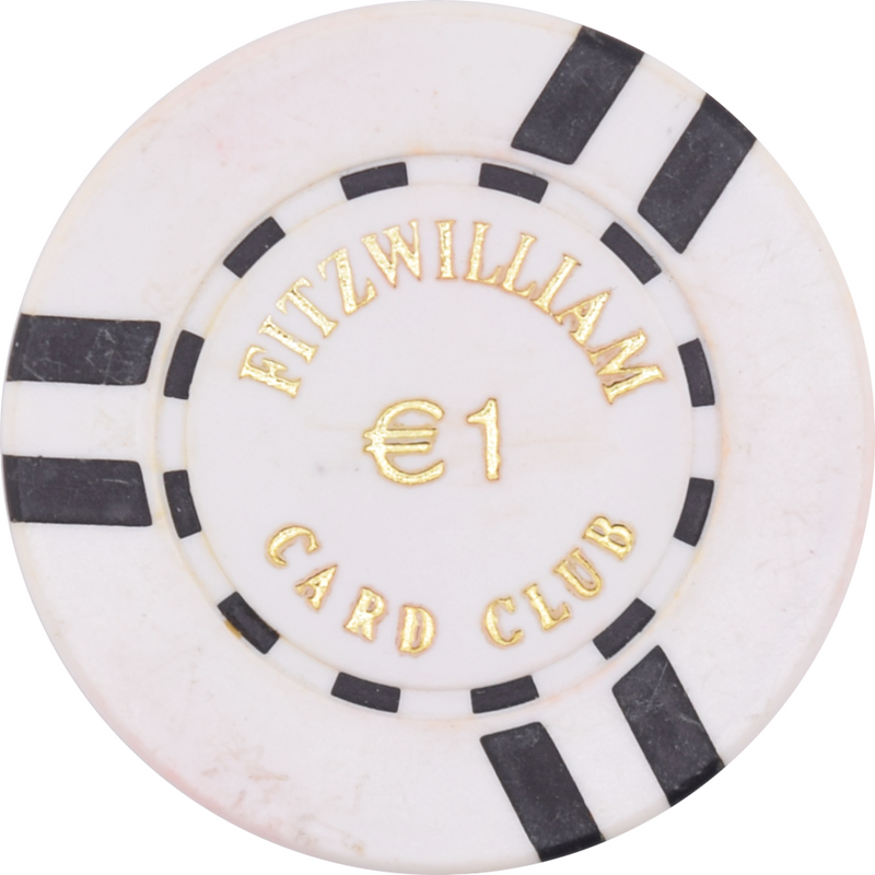 Fitzwilliam Card Club Dublin Ireland €1 Chip