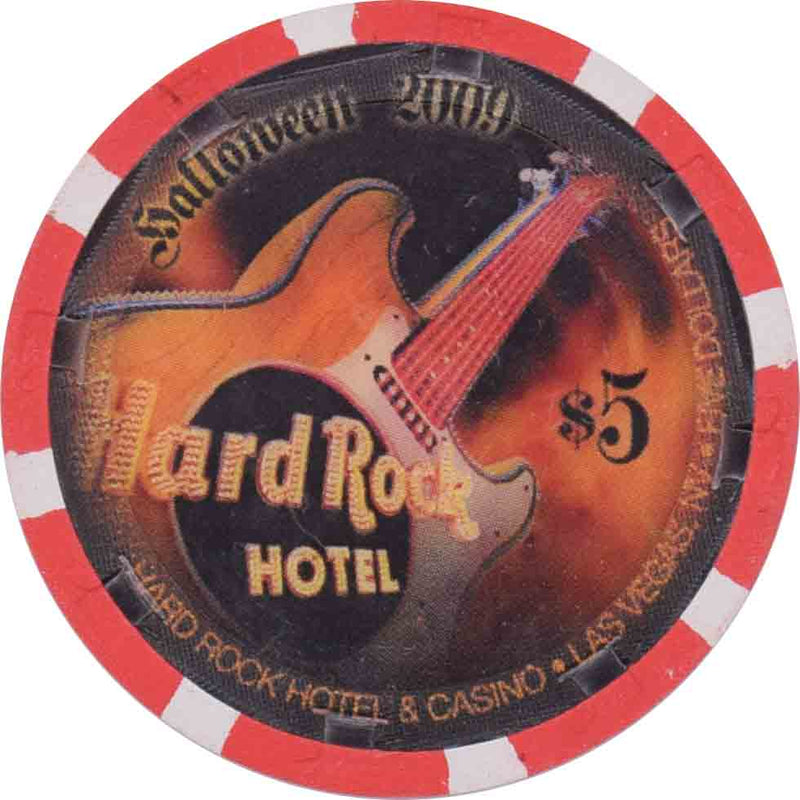 Hard Rock Casino Las Vegas Nevada $5 Halloween Chip 2009