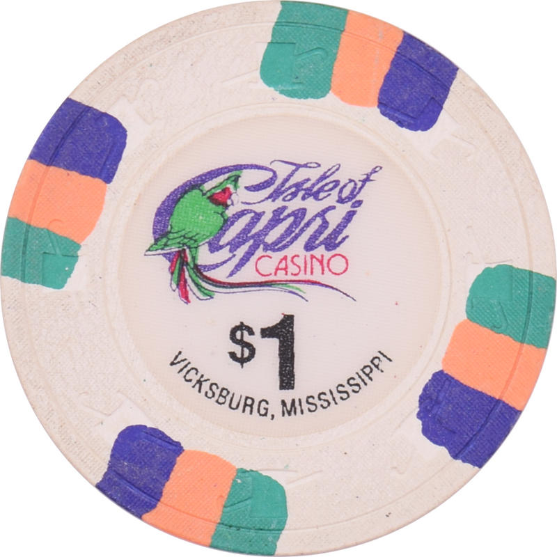 Isle of Capri Casino Vicksburg Mississippi $1 Chip