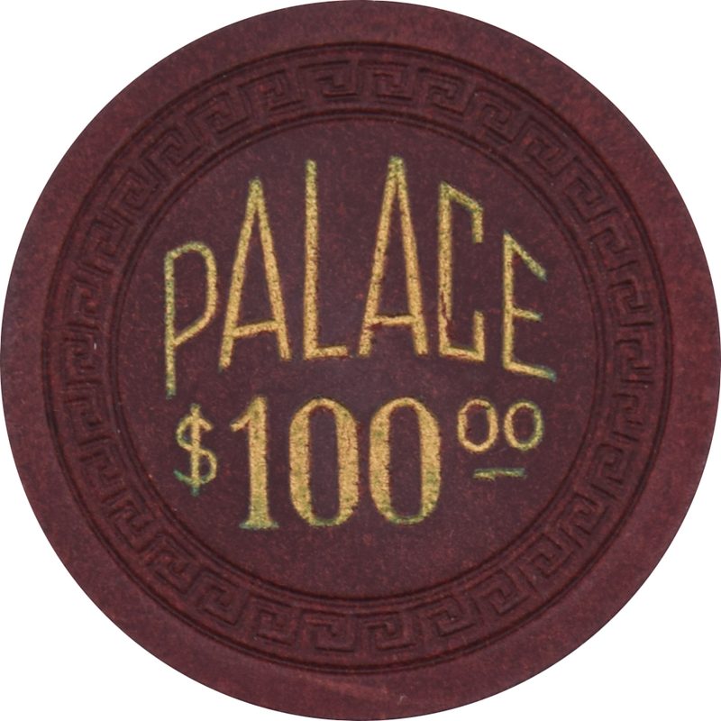 Palace Club Casino Reno Nevada $100 Chip 1950s