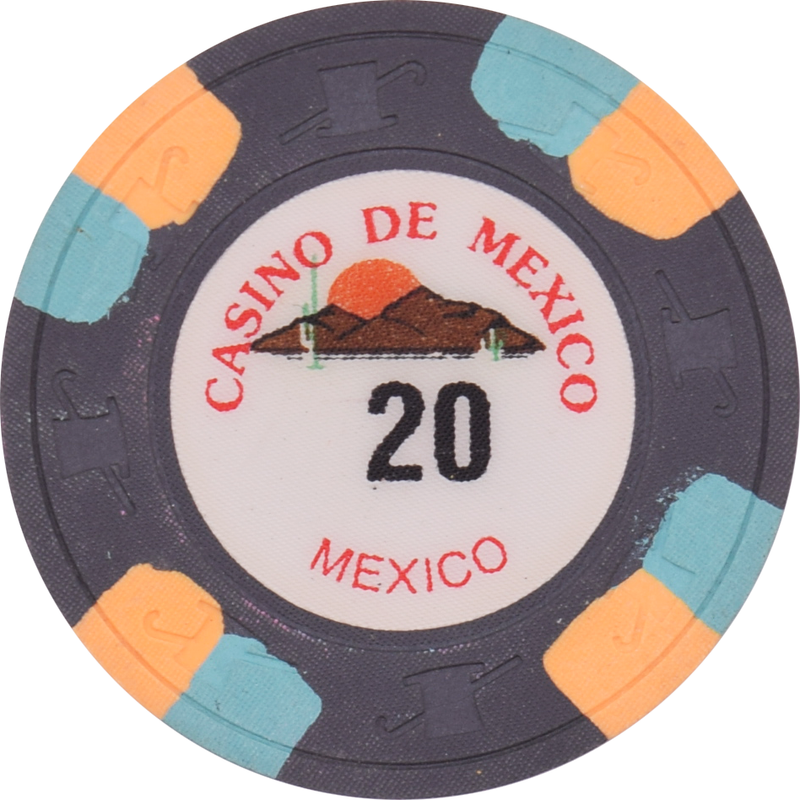 Casino de Mexico $20 Chip Paulson Fantasy