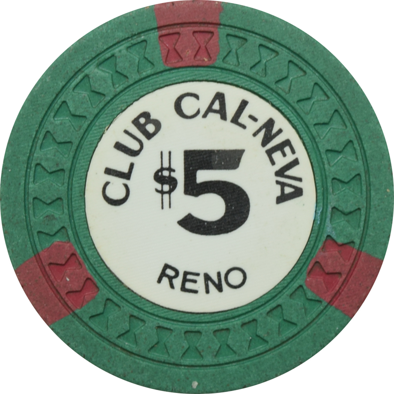 Club Cal-Neva Casino Reno Nevada $5 Chip 1960s