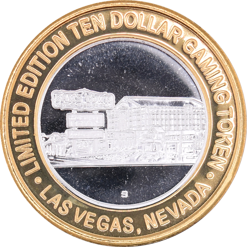 Sam's Town Las Vegas "1970 454 SS Car" $10 Silver Clad Strike 2012