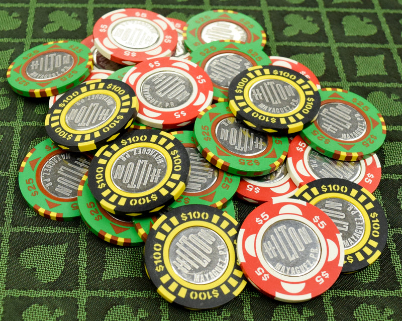 Hilton Casino Mayaguez Puerto Rico 500 Chip Set