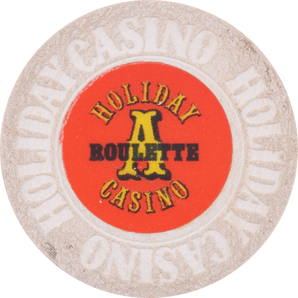 Holiday Casino Las Vegas Nevada White Roulette Chip 1990