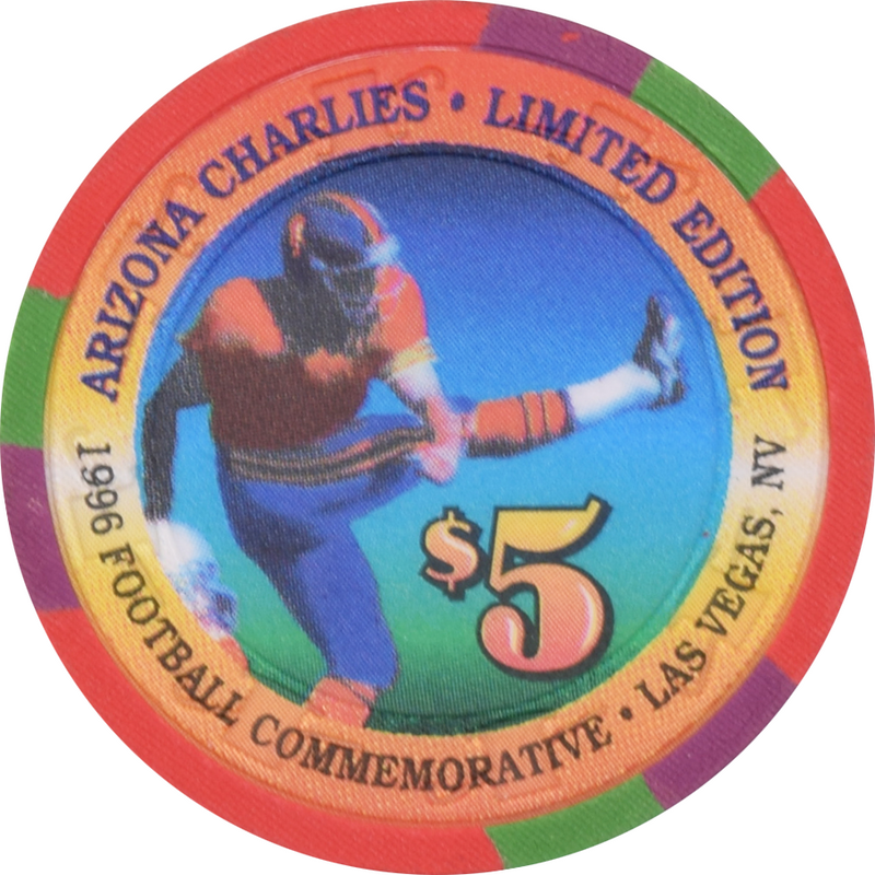 Arizona Charlie's Casino Las Vegas Nevada $5 The Kicker Chip 1996