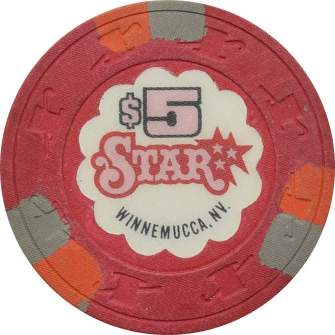 Star Casino Winnemucca Nevada $5 Chip 1982