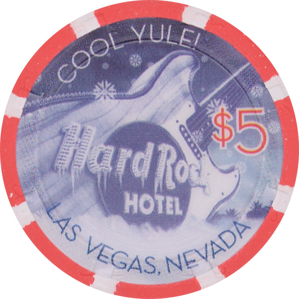 Hard Rock Casino Las Vegas Nevada $5 Christmas / Peace Chip 2004