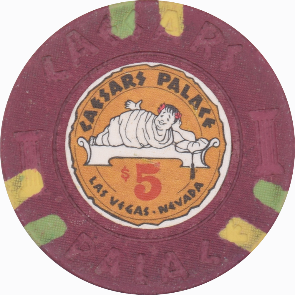 Caesars Palace Casino Las Vegas Nevada $5 Chip 1972