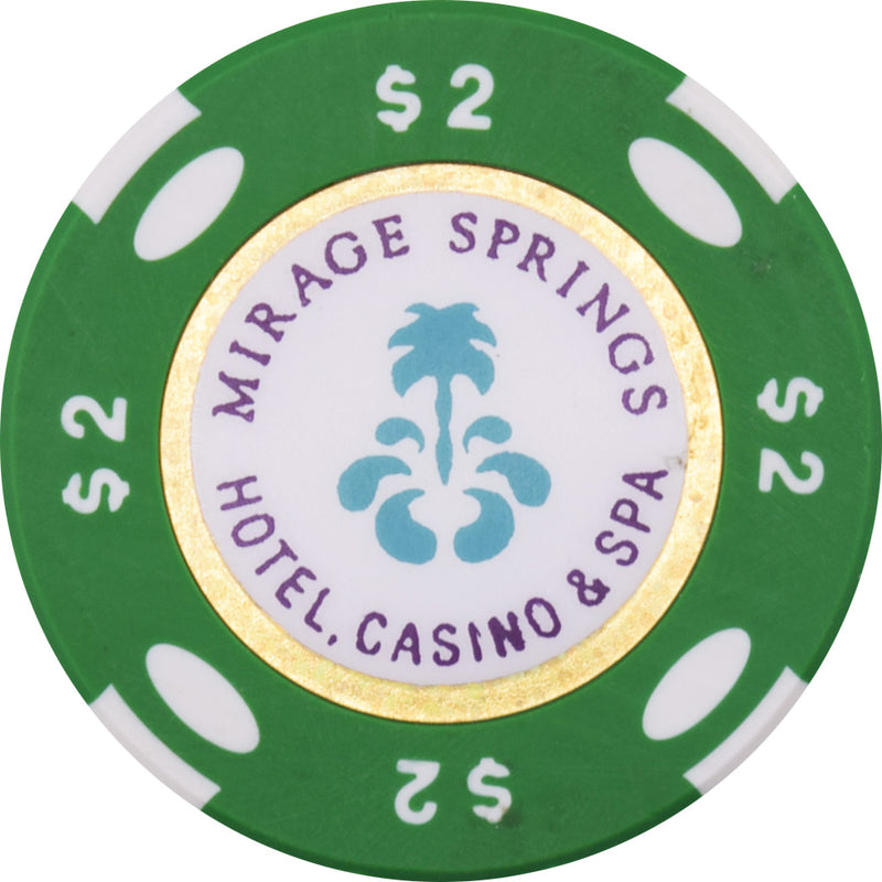 Mirage Springs Casino Desert Hot Springs California $2 Chip