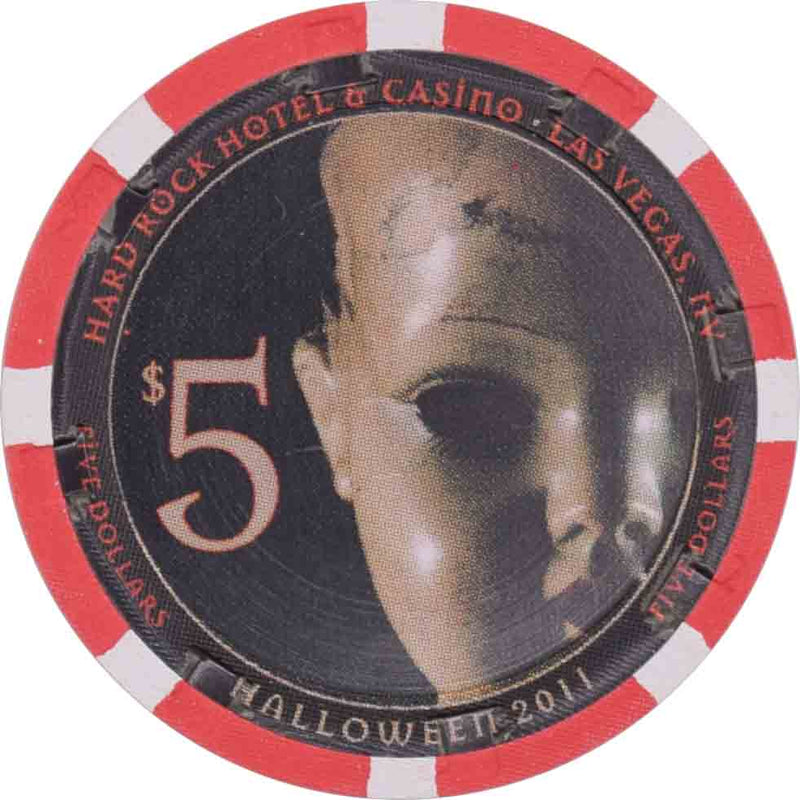 Hard Rock Casino Las Vegas Nevada $5 Halloween Chip 2011