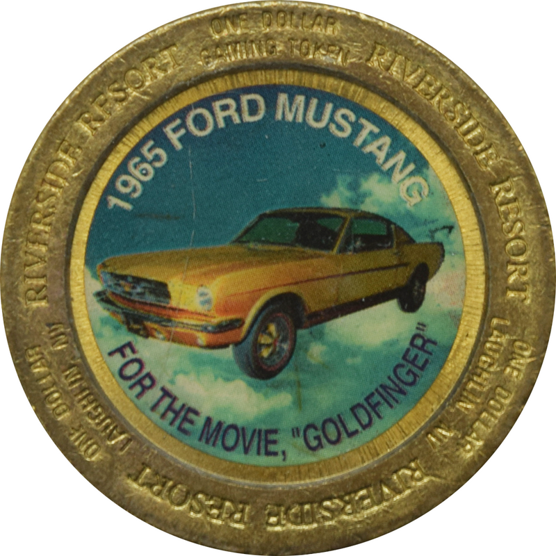 Riverside Hotel / Casino Reno Nevada $1 1965 Ford Mustang Token 1996