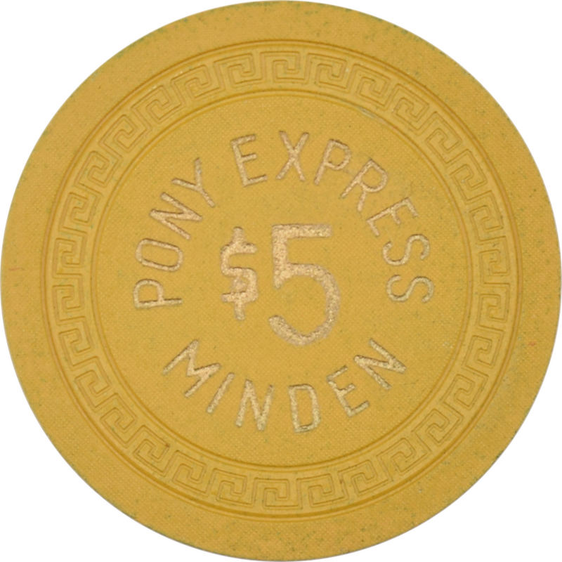 Pony Express Casino Minden Nevada $5 Chip 1955