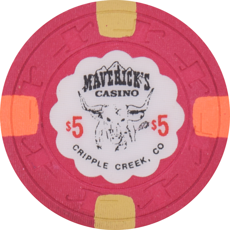 Maverick's Casino Cripple Creek Colorado $5 Chip