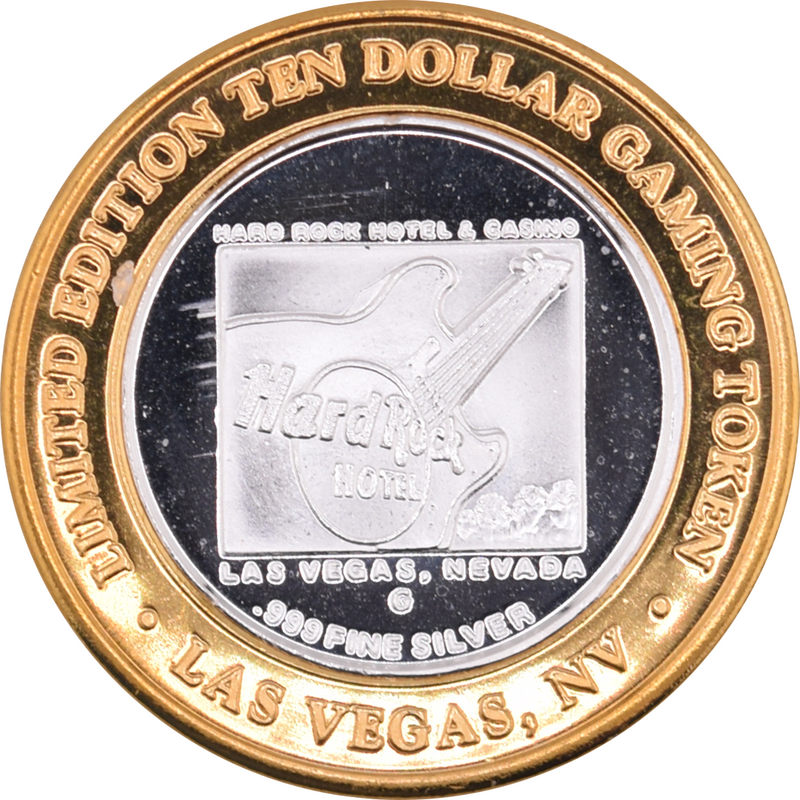 Hard Rock Las Vegas "The Joint" 10 Silver Strike .999 Fine Silver 2005