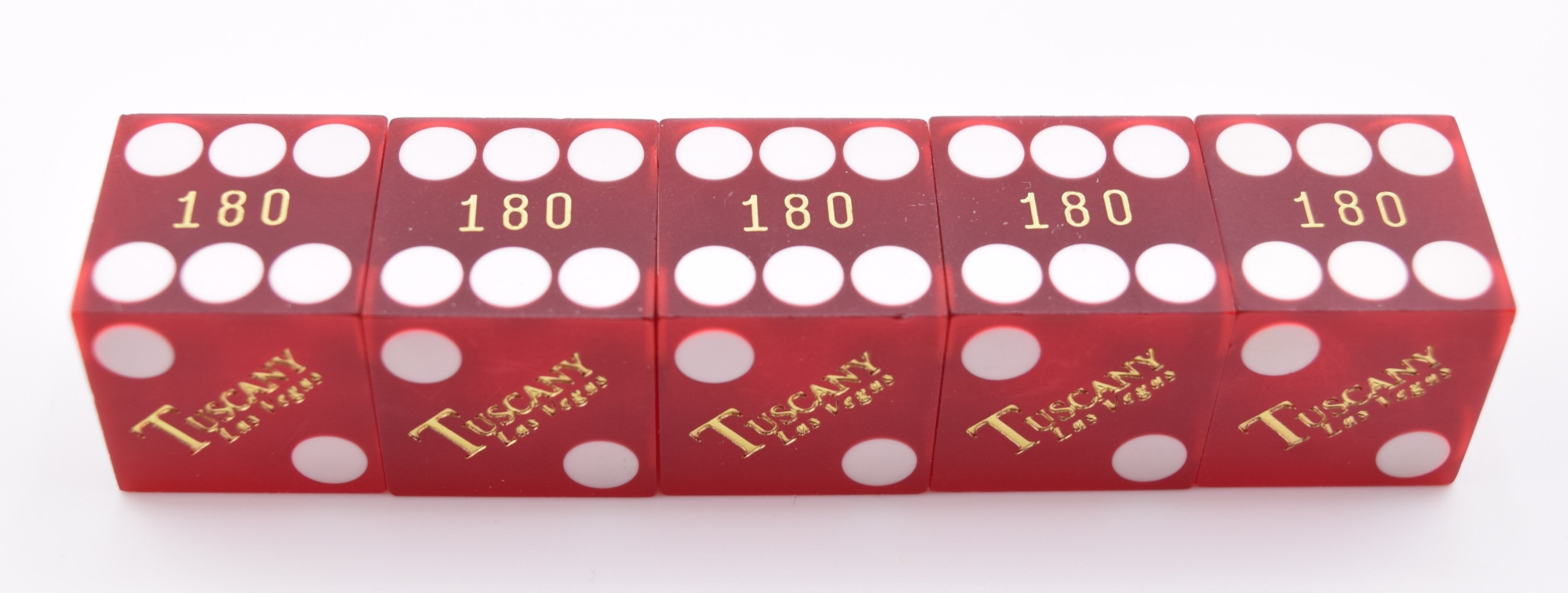 Tuscany Casino Las Vegas Nevada Stick of Dice Matching Numbers Sanded