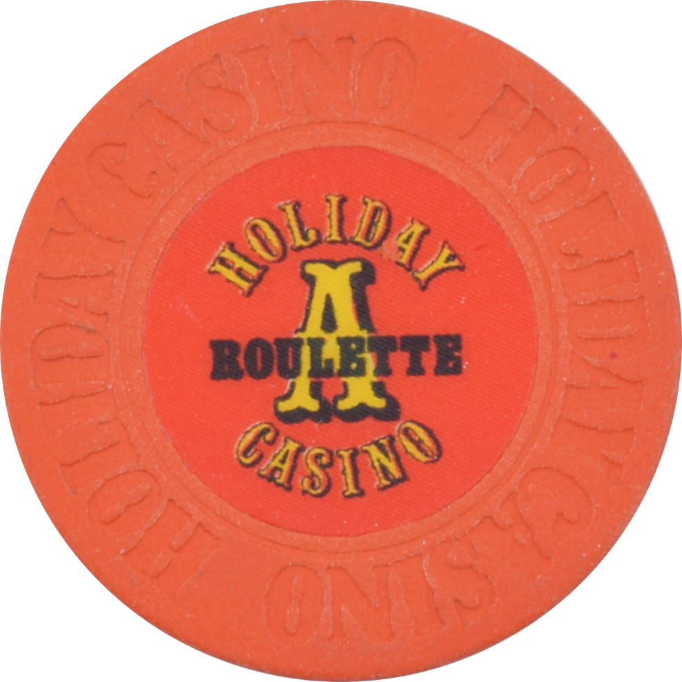 Holiday Casino Las Vegas Nevada Orange Roulette Chip 1990