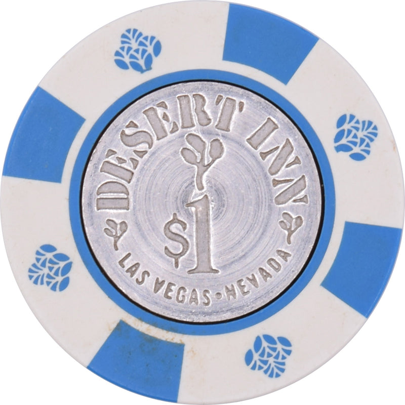 Desert Inn Casino Las Vegas Nevada $1 Spun Inlay Chip 1981