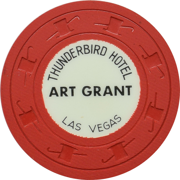 Thunderbird Casino Las Vegas Nevada $1 Art Grant Chip 1964