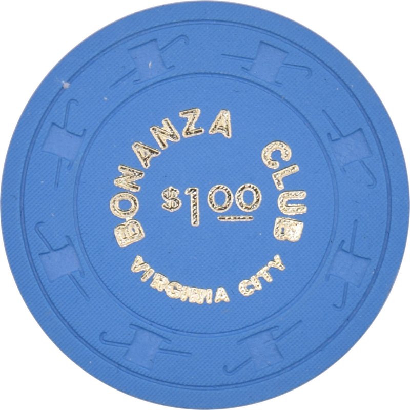 Bonanza Club Casino Virginia City Nevada $1 Chip 1973