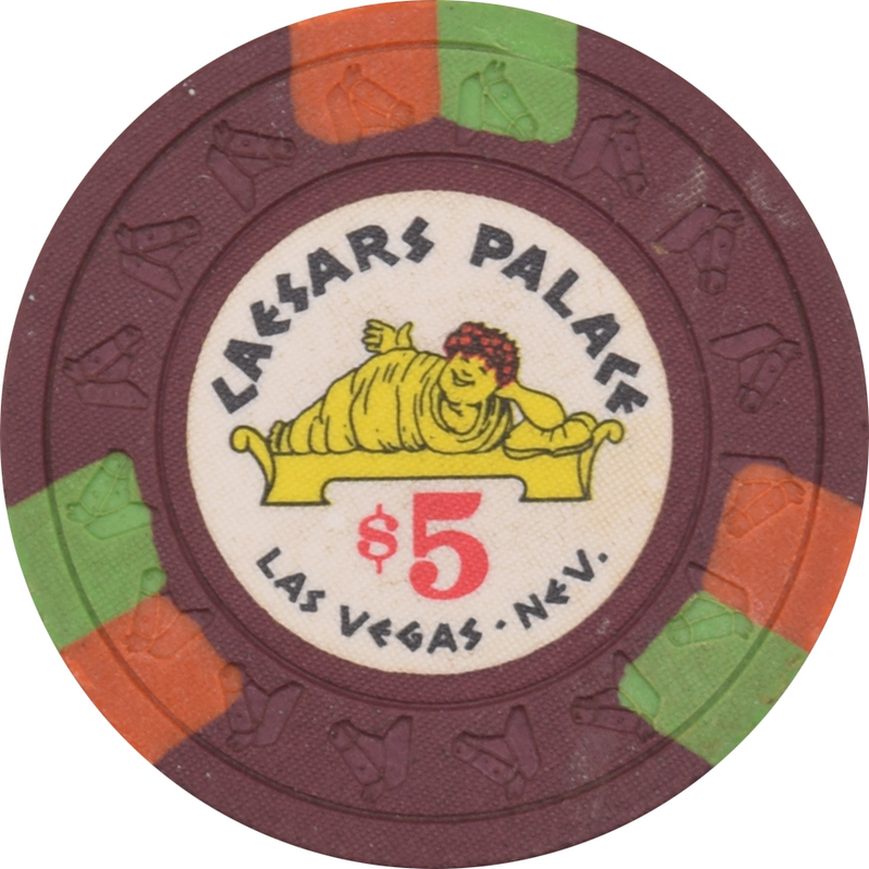 Caesars Palace Casino Las Vegas Nevada $5 Chip 1970