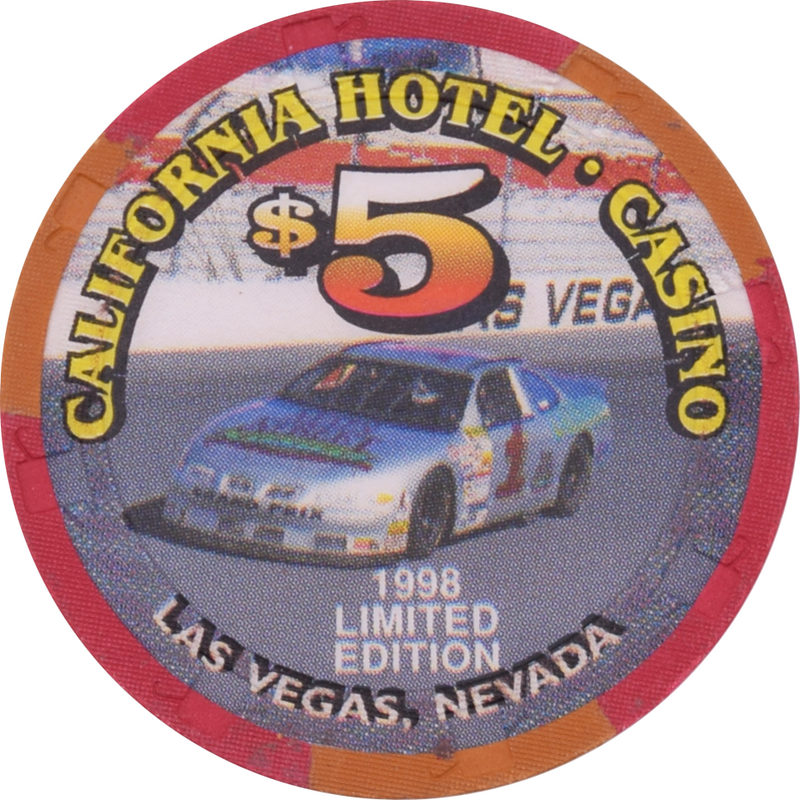 California Hotel Casino Las Vegas Nevada $5 Richard Petty Chip 1998