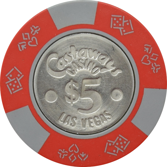 Castaways Casino Las Vegas Nevada $5 Chip 1980s