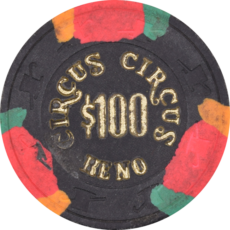 Circus Circus Casino Reno Nevada $100 Chip 1983