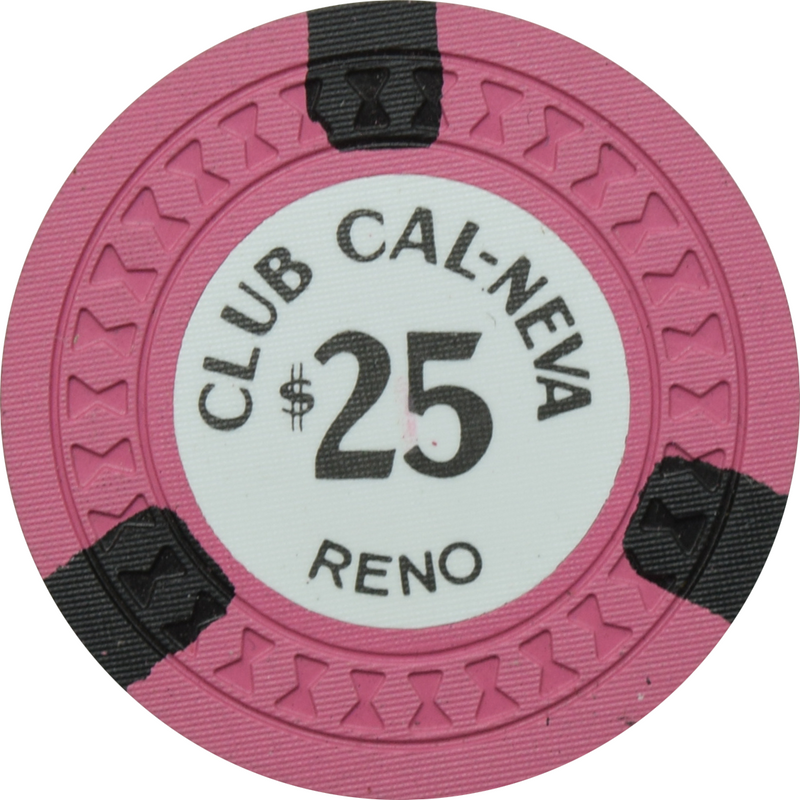 Club Cal-Neva Casino Reno Nevada $25 Chip 1960s