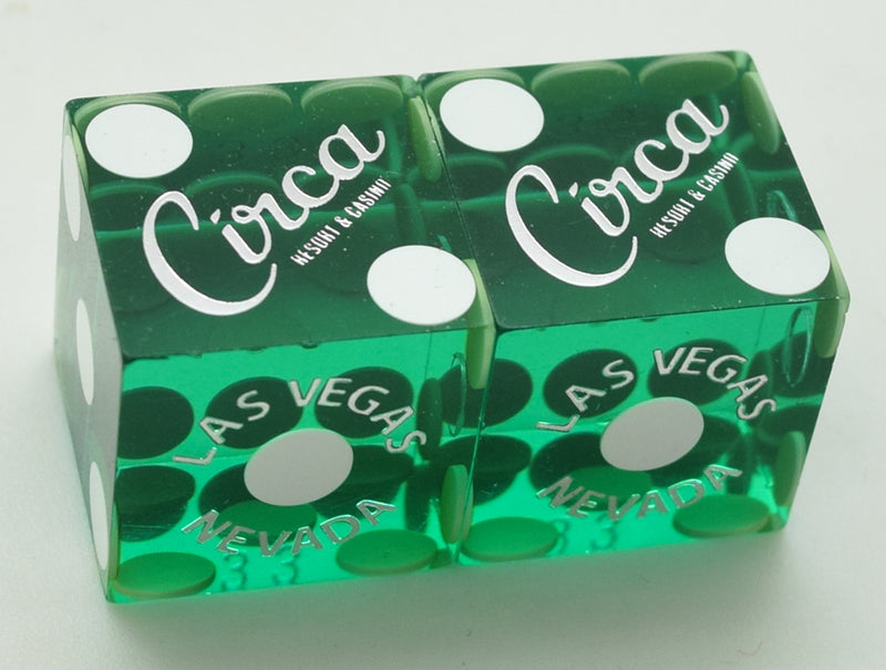 Circa Casino Las Vegas Nevada Matching Number Used Pair of Dice