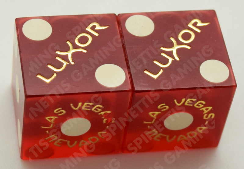 Luxor Used Matching Number Pair of Casino Dice