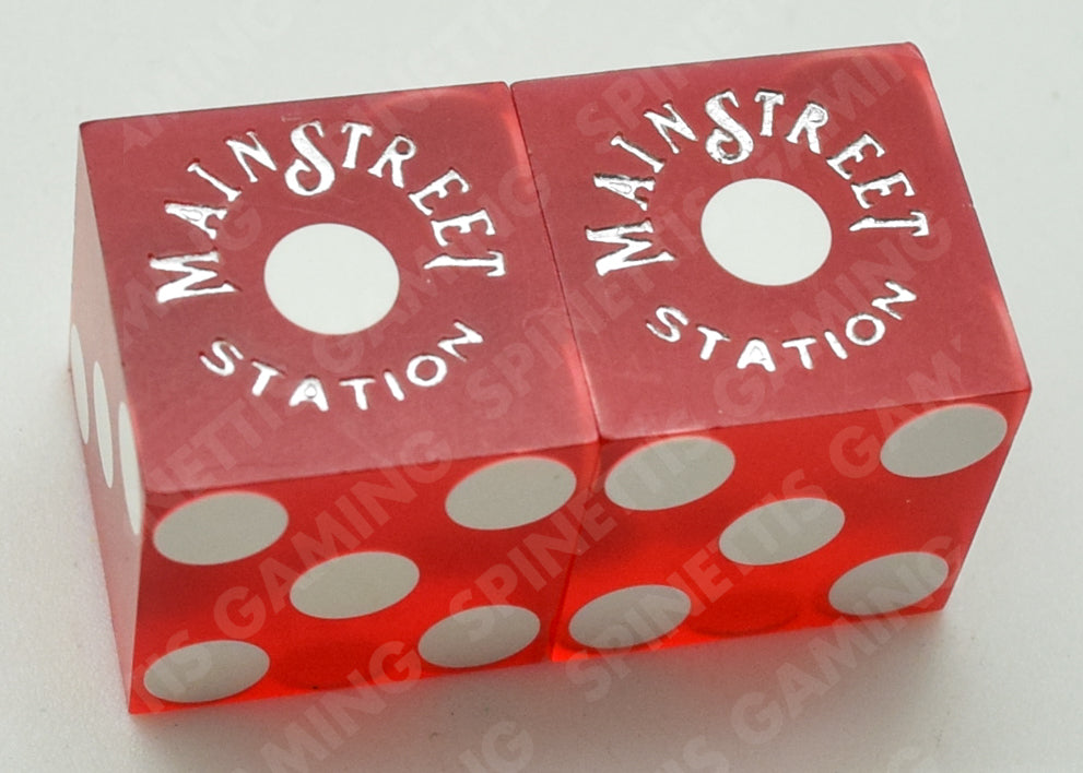 Main Street Station Casino Dice Pair