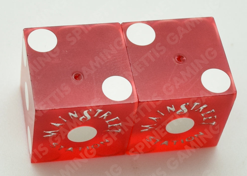 Main Street Station Casino Dice Pair