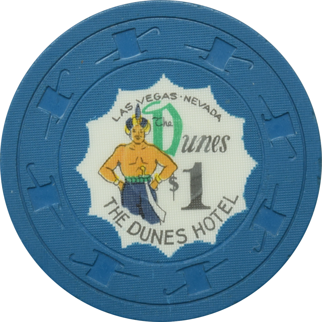 Dunes Hotel Casino Las Vegas Nevada $1 Chip 1964