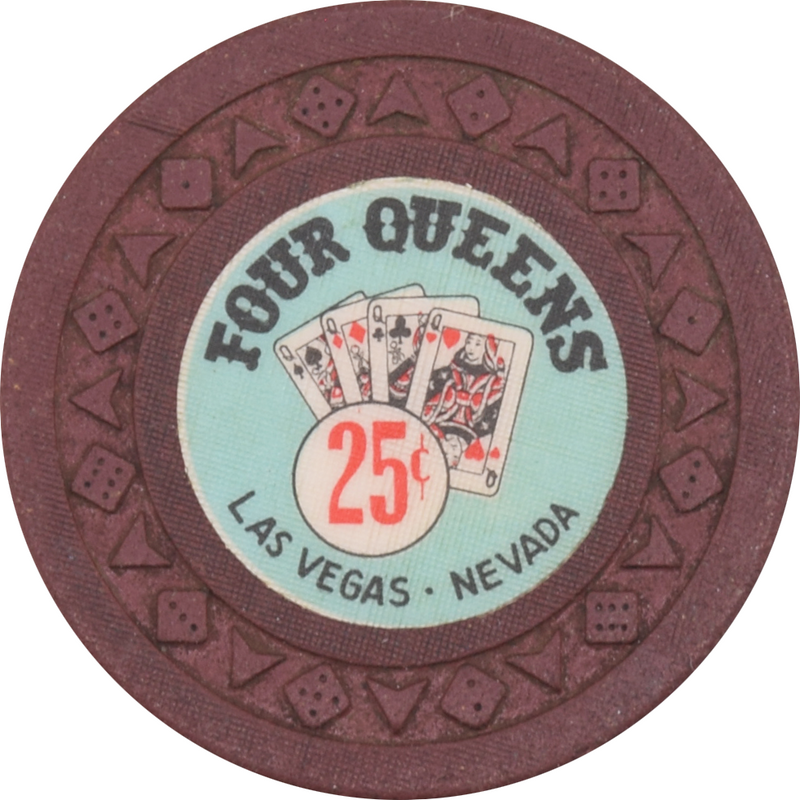 Four Queens Casino Las Vegas Nevada 25 Cent Chip 1965