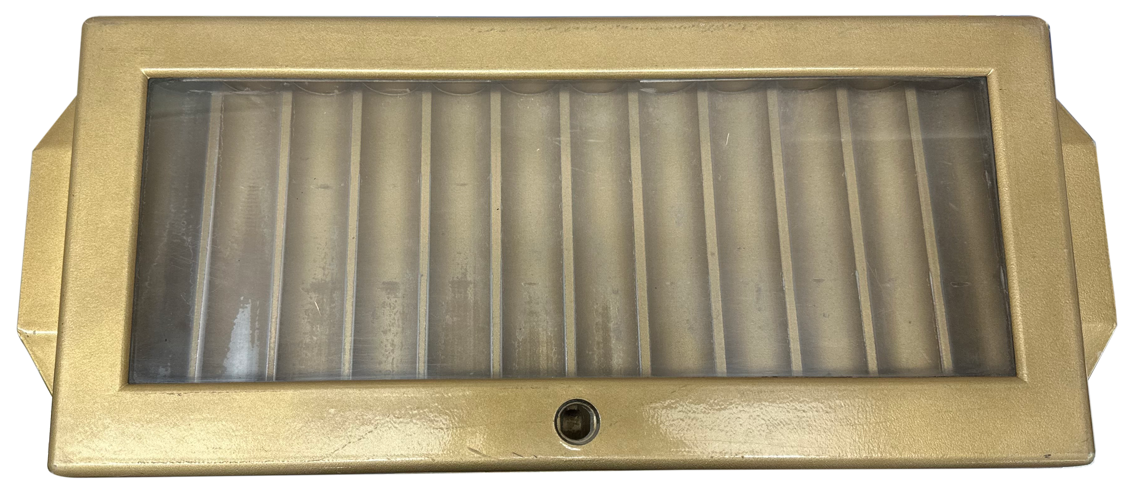 Used 12 Slot Aluminum Chip Tray with Cover