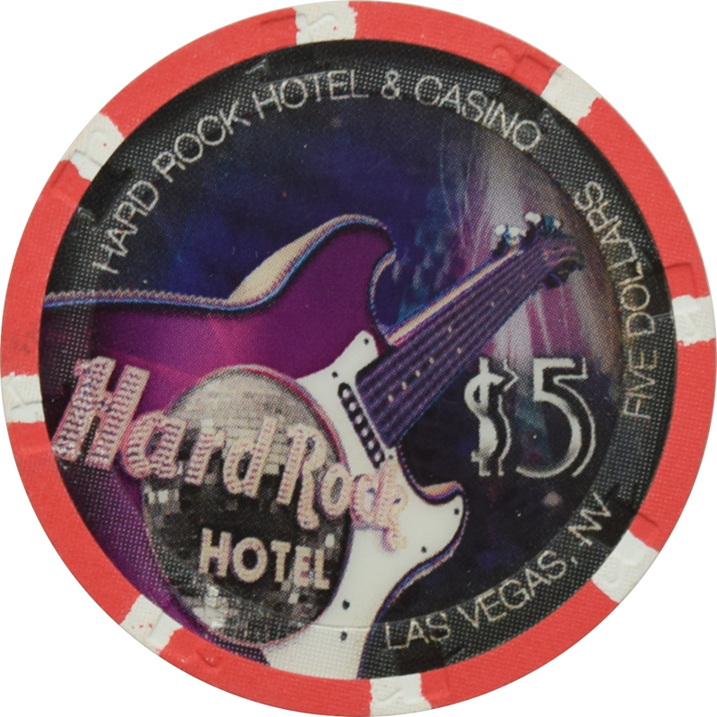 Hard Rock Casino Las Vegas Nevada $5 Happy New Year Chip 2008