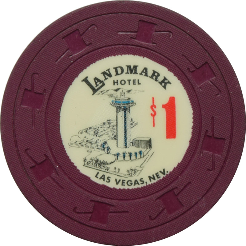 Landmark Casino Las Vegas Nevada $1 Chip 1967