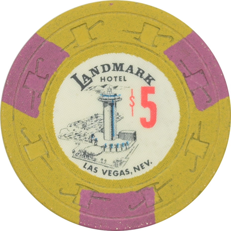 Landmark Casino Las Vegas Nevada $5 Chip 1969