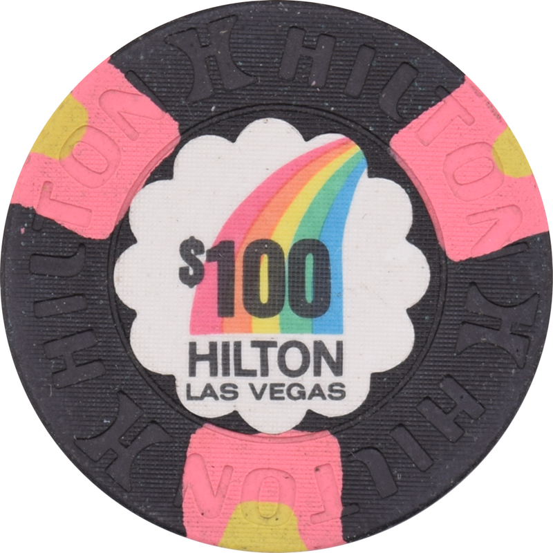 Las Vegas Hilton Casino Las Vegas Nevada $100 Chip 1992